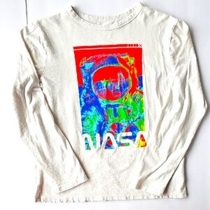 GAP Kids Cream Long Sleeve Shirt